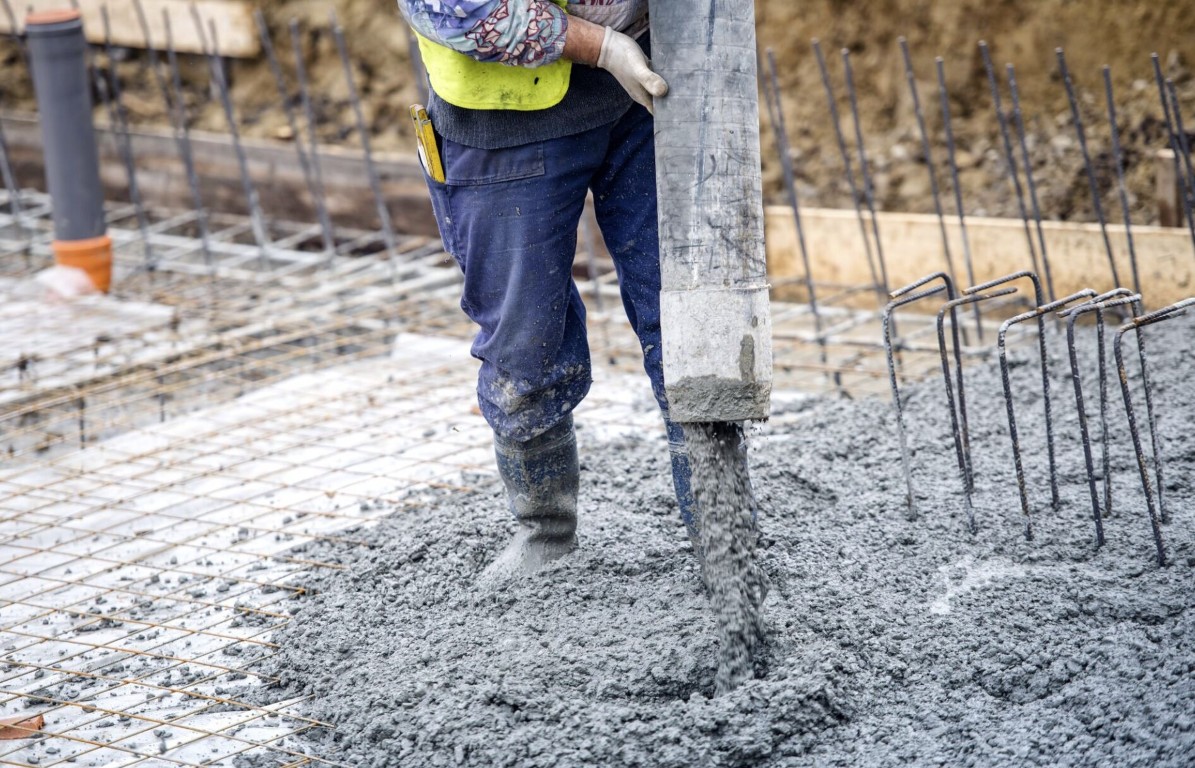 Professional concrete foundation work with rebar reinforcement in Fort Pierce, FL